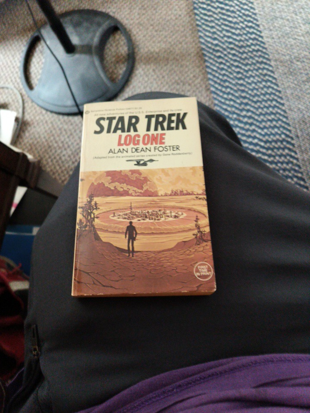 STAR TREK: LOG ONE by Alan Dean Foster - Vintage Paperback - Brown & Cream Cover